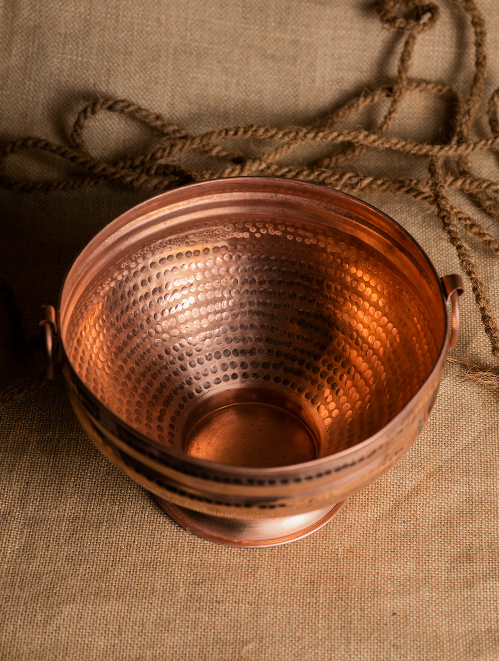 Load image into Gallery viewer, Tambat Handbeaten Copper Gangal - Large, 12&quot;