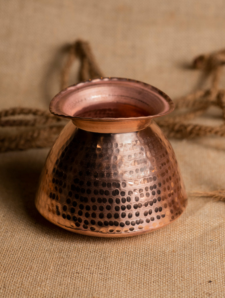 Tambat Handbeaten Copper Matka - Medium (11")