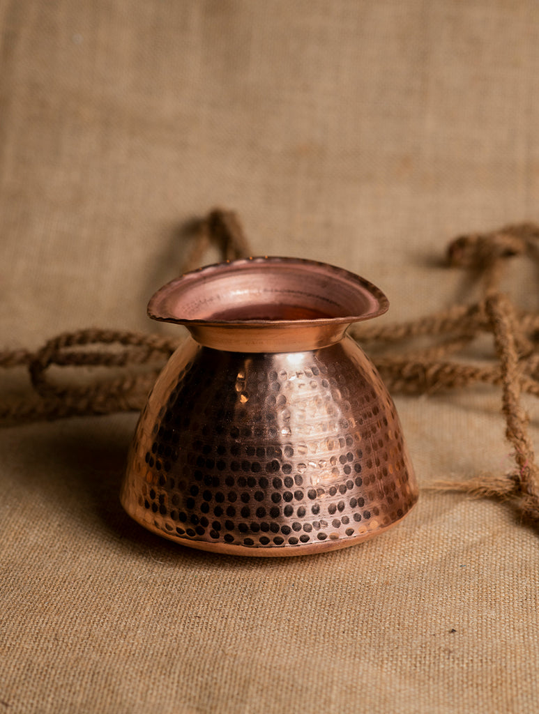 Tambat Handbeaten Copper Matka - Small ( 10")