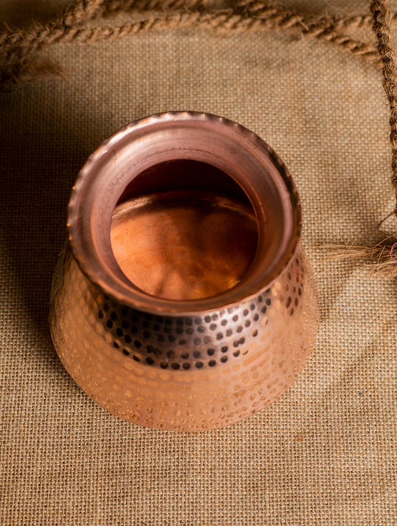 Tambat Handbeaten Copper Matka - Small ( 10")
