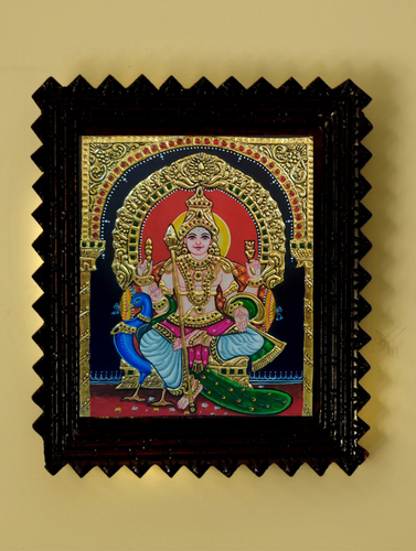 Tanjore Painting In Chettinad Frame  - Kartik