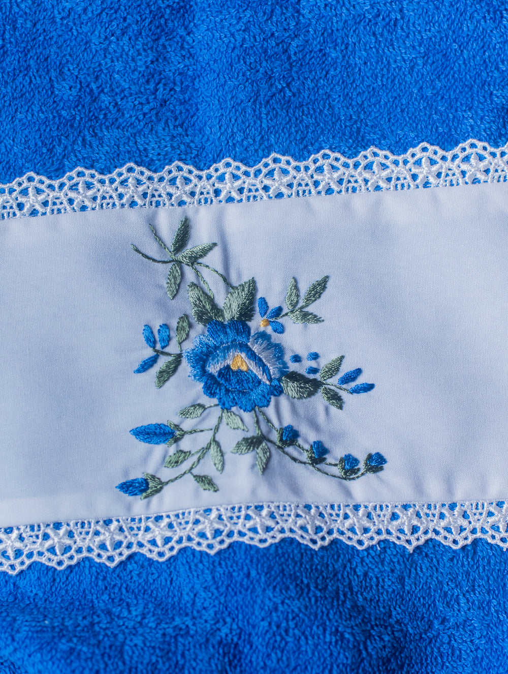 The Floral Collection - Embroidered Towel Sets (Hand Towels, Set of 2)