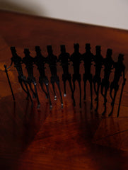 The India Craft House Bastar Tribal Dancer Figurines - Large