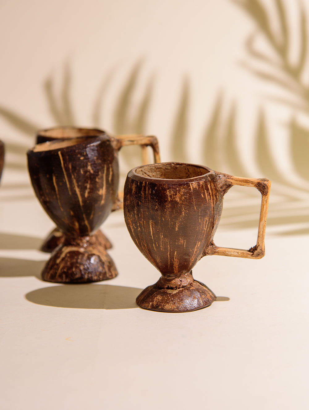 Load image into Gallery viewer, The India Craft House Coconut Shell Wooden Tea Cups (Set of 6)