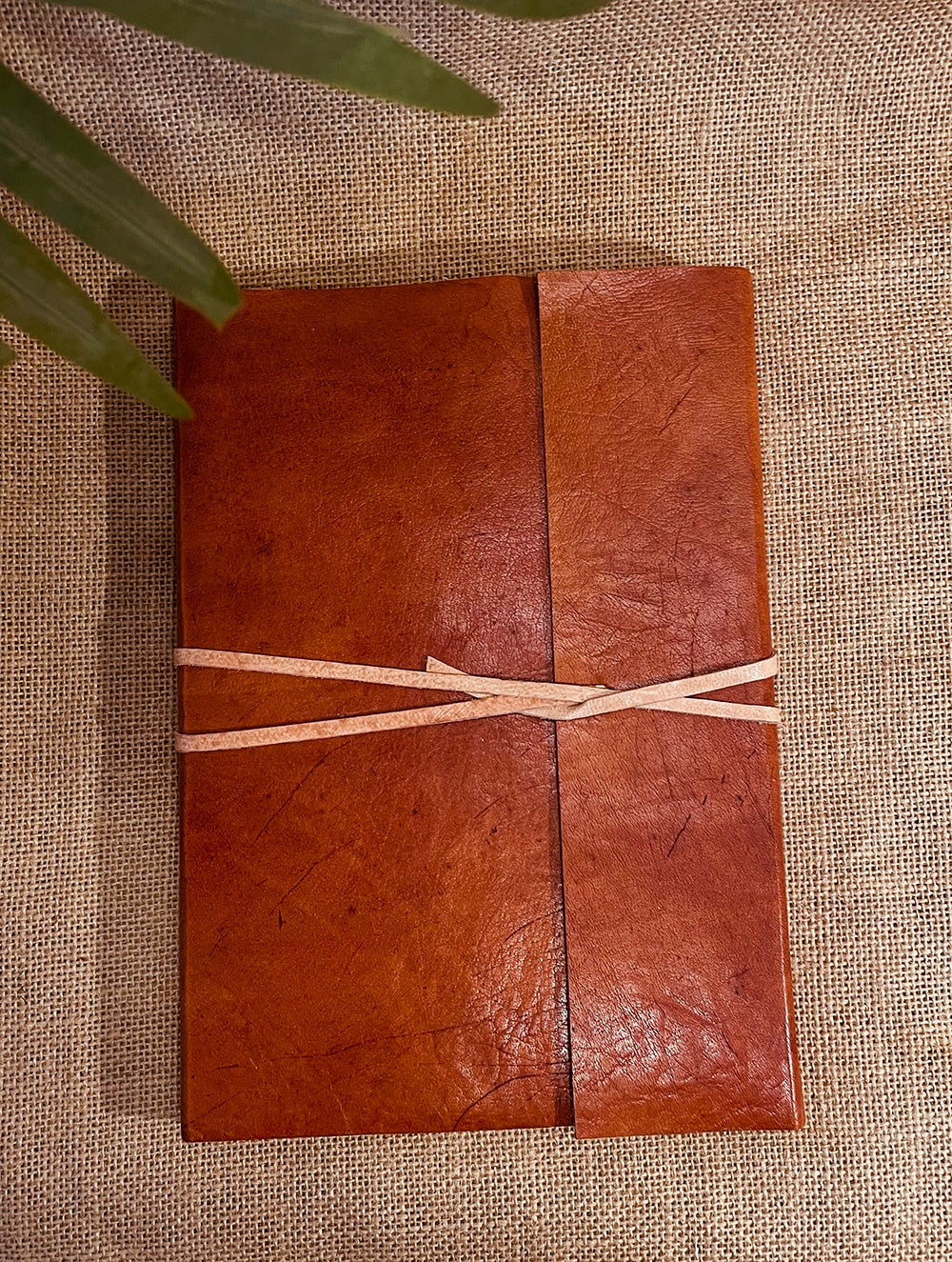 Load image into Gallery viewer, The India Craft House Handmade Pure Leather Diary with Handmade Paper - Brown