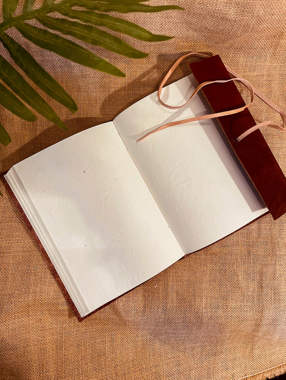 Load image into Gallery viewer, The India Craft House Handmade Pure Leather Diary with Handmade Paper - Dark Brown