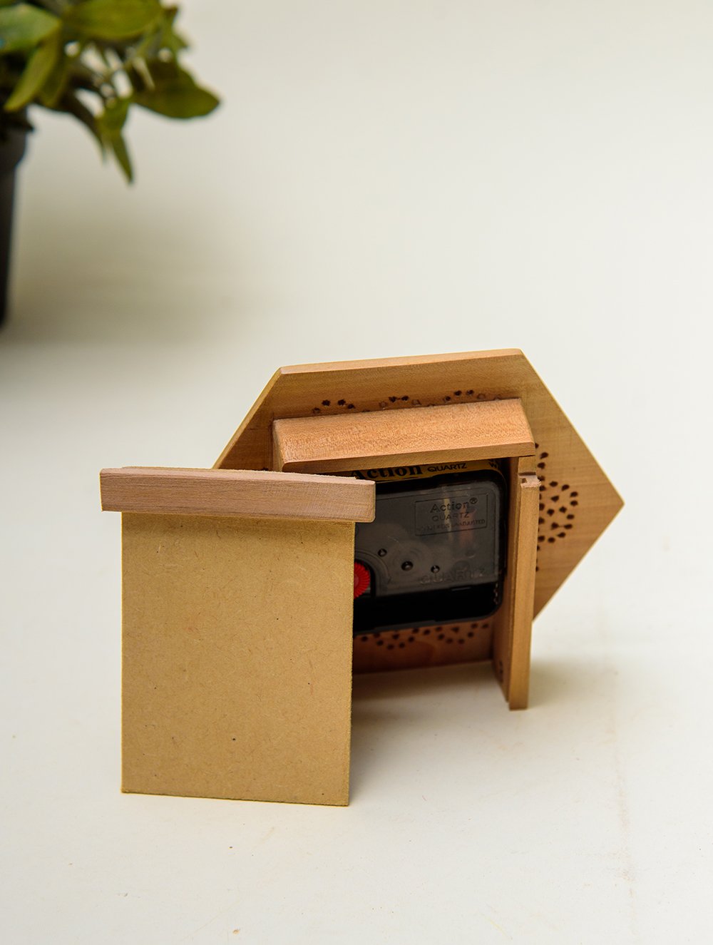 The India Craft House Jaali Hexagonal Desk Clock