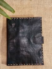 Load image into Gallery viewer, The India Craft House Jawaja Handmade Leather Diary with Button Closure - Deep Green