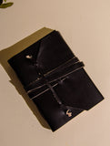 The India Craft House Jawaja Handmade Leather Travel Journal with Strap