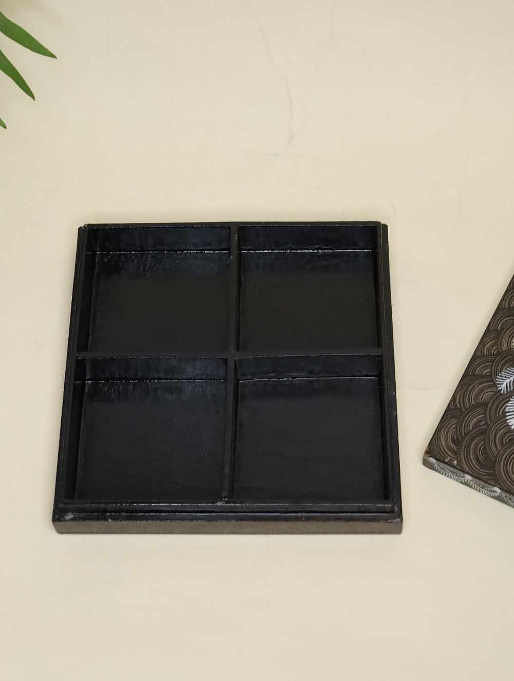 Warli Art Wooden Decorative Box - Brown