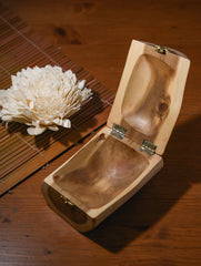 Wood & Dhokra UtilityBox with Dhokra Flower Handle