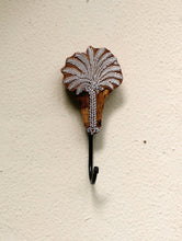 Load image into Gallery viewer, Wooden Engraved Wall Hook - Palm Tree Motif - The India Craft House 