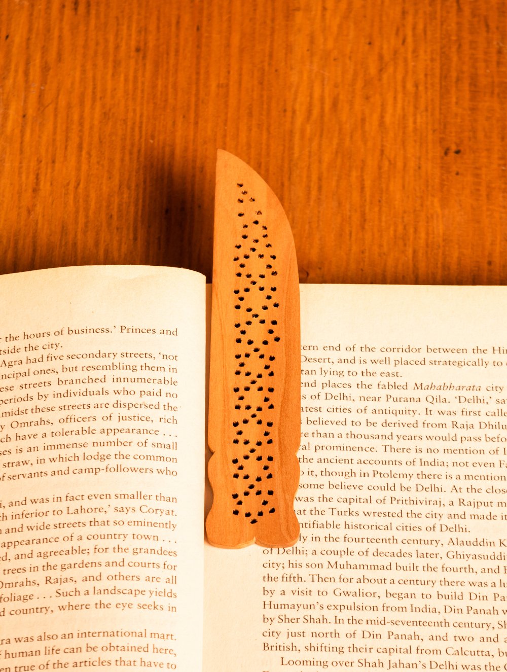 Wooden Jaali Book Mark