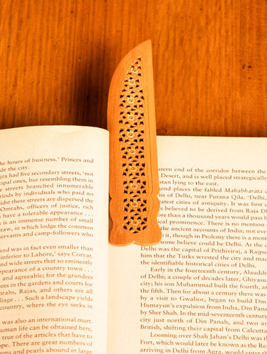 Wooden Jaali Book Mark