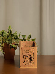 Wooden Jaali Desk Set (2 pc Set)