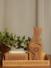 Wooden Jaali Desk Set (3 pc Set)