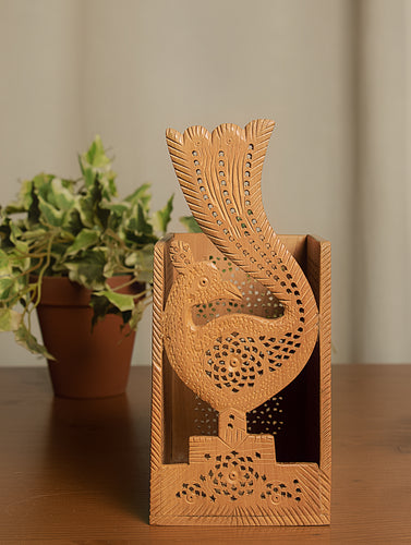 Wooden Jaali Stationery Holder