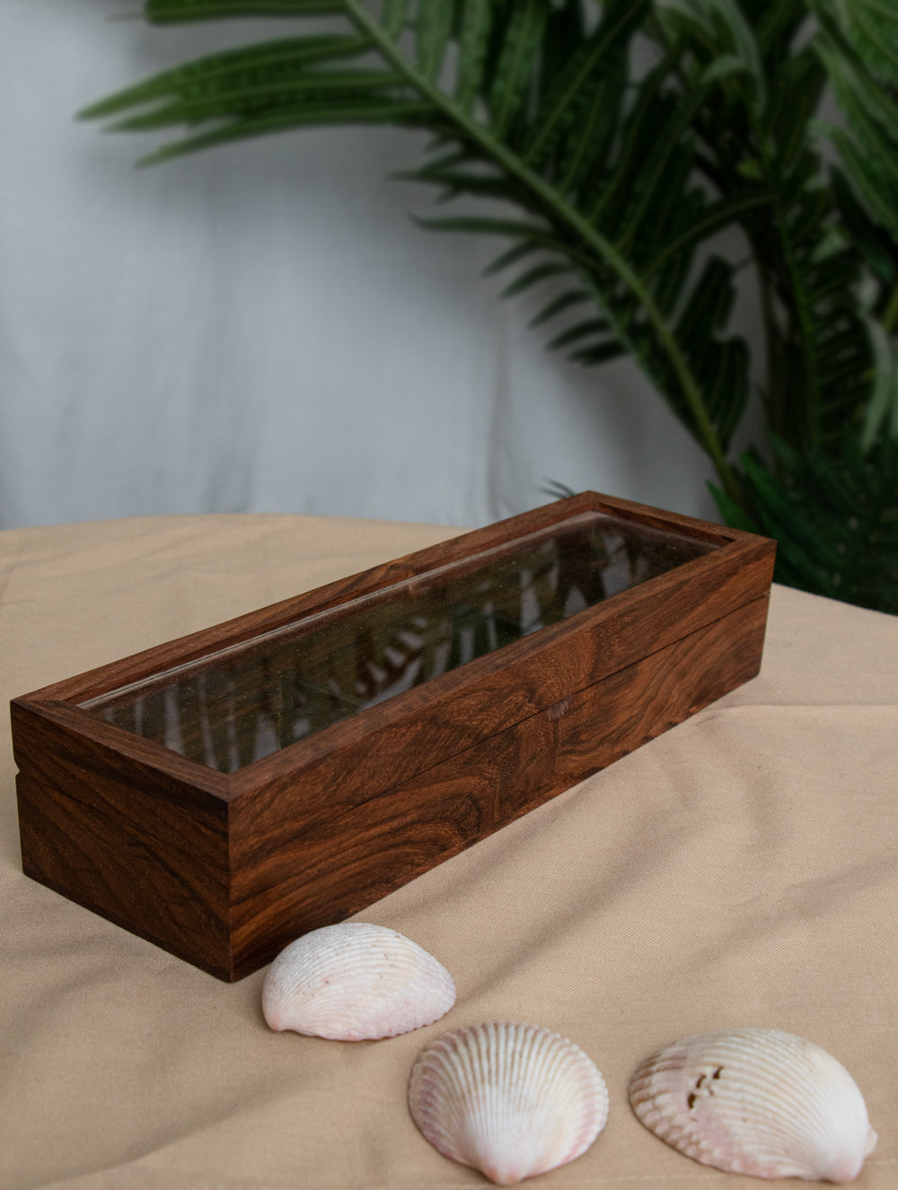 Wooden Multi-Utility Spice Box - Long Rectangular (3 Sections)