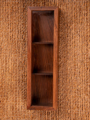 Wooden Multi-Utility Spice Box - Long Rectangular (3 Sections)