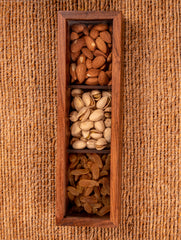 Wooden Multi-Utility Spice Box - Long Rectangular (3 Sections)