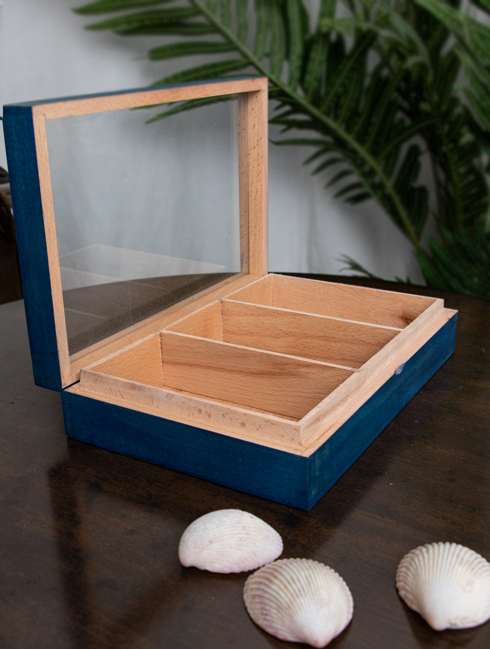 Wooden Multi-Utility Spice Box - Rectangular (3 Sections)