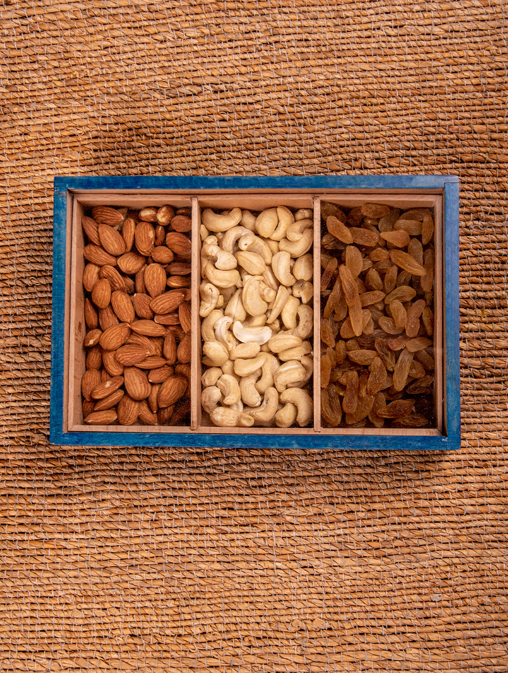 Wooden Multi-Utility Spice Box - Rectangular (3 Sections)