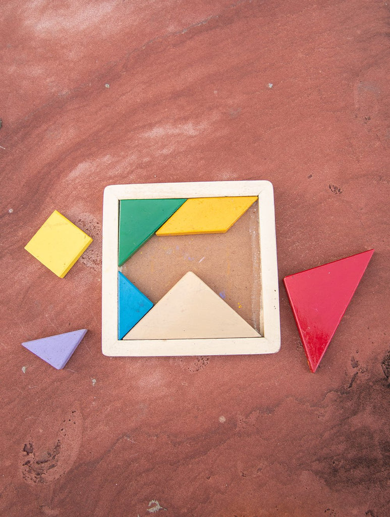 Wooden Tangram Puzzle - Multicoloured