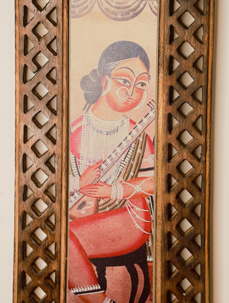 Wooden Engraved Wall Frame - Long (Frame only)