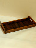 Wooden Panel Tray, Long