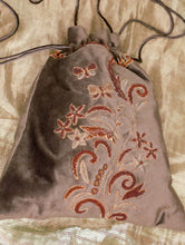 Load image into Gallery viewer, Zardozi and Resham Embroidered Evening Potli Bag - Grey Floral