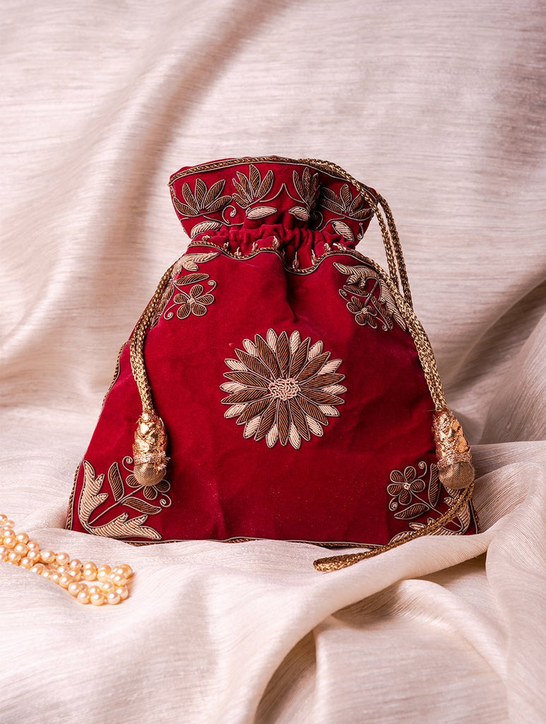 Zardozi and Resham Embroidered Evening Potli Bags