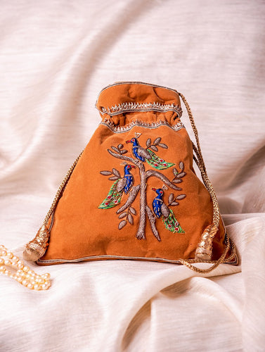 Zardozi and Resham Embroidered Evening Potli Bags