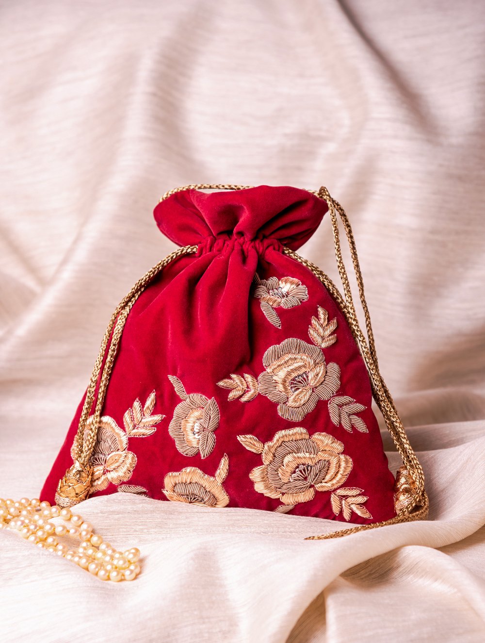 Buy Gold Potli Bags Weddingi Bags Clutches Hand Bags Indian Hand Bags Indian  Wedding Accessories Potli Purse Wedding Purse Online in India - Etsy