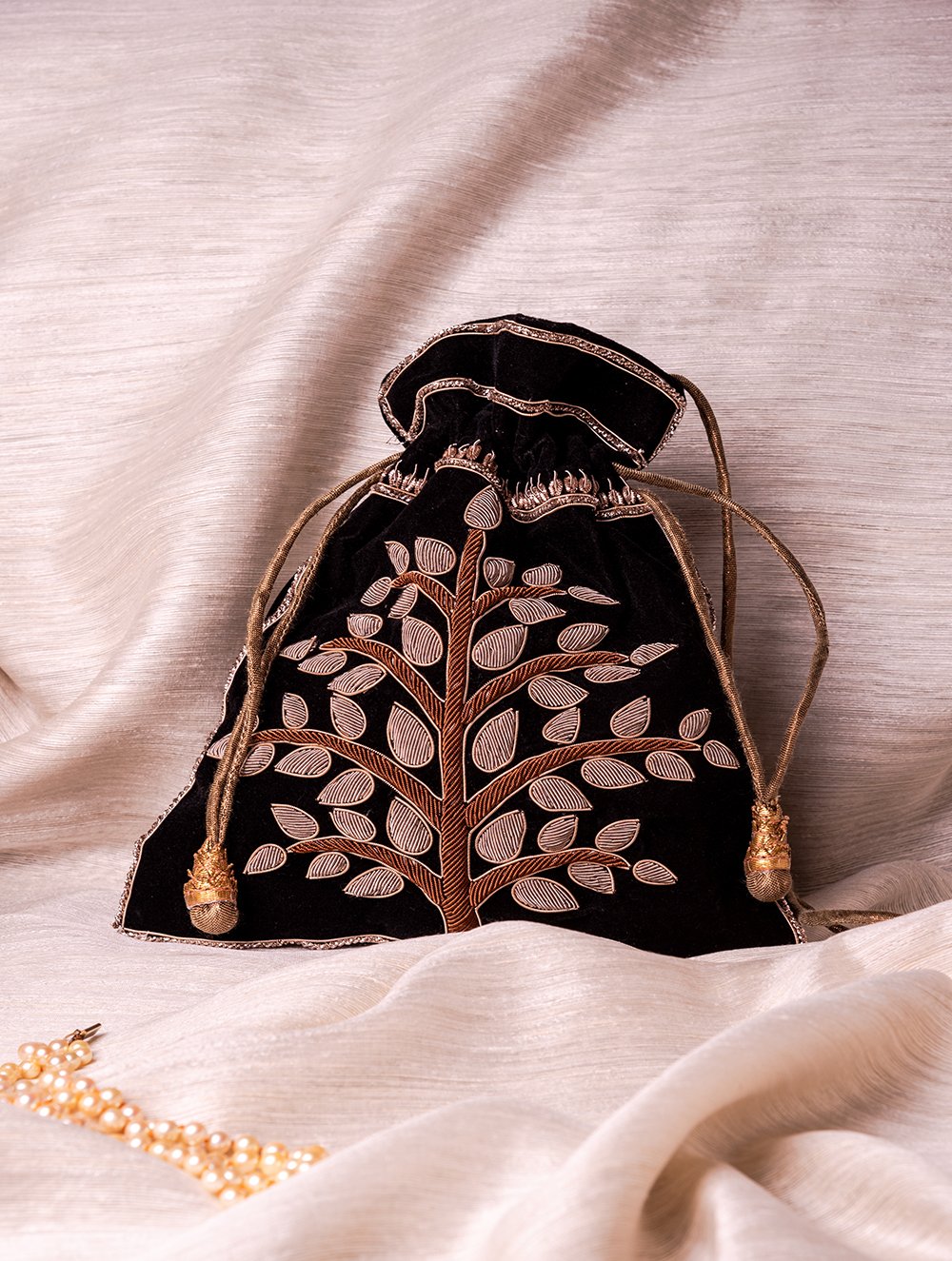 Zardozi and Resham Embroidered Evening Potli Bags