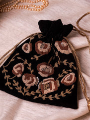 Zardozi and Resham Embroidered Evening Potli Bags