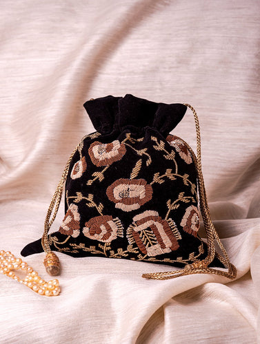 Zardozi and Resham Embroidered Evening Potli Bags