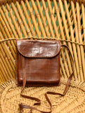 Handcrafted  Leather Cross Body Bag With Hand Stitch Detail