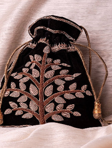 Zardozi and Resham Embroidered Evening Potli Bags