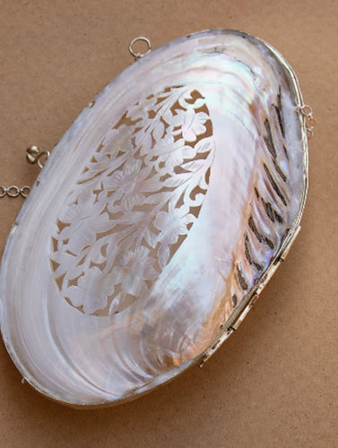 Shell Craft Evening Bag (With Sling)